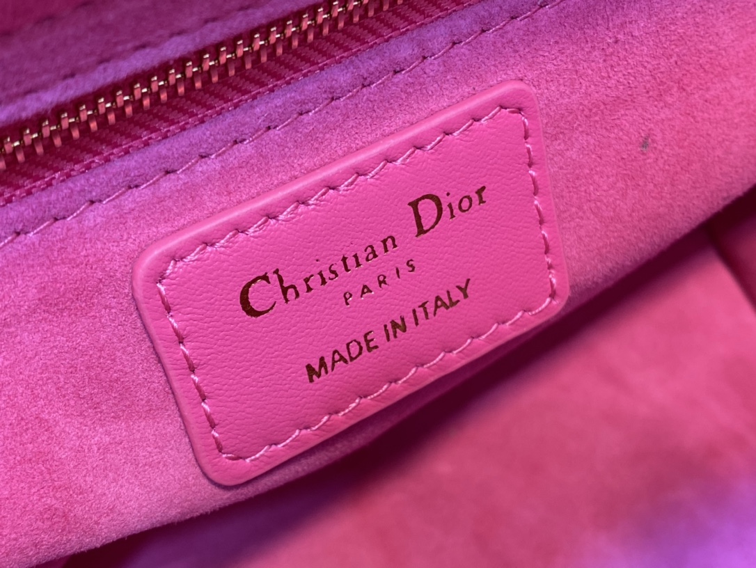 Medium Lady Dior Bag Purple Cannage Lambskin